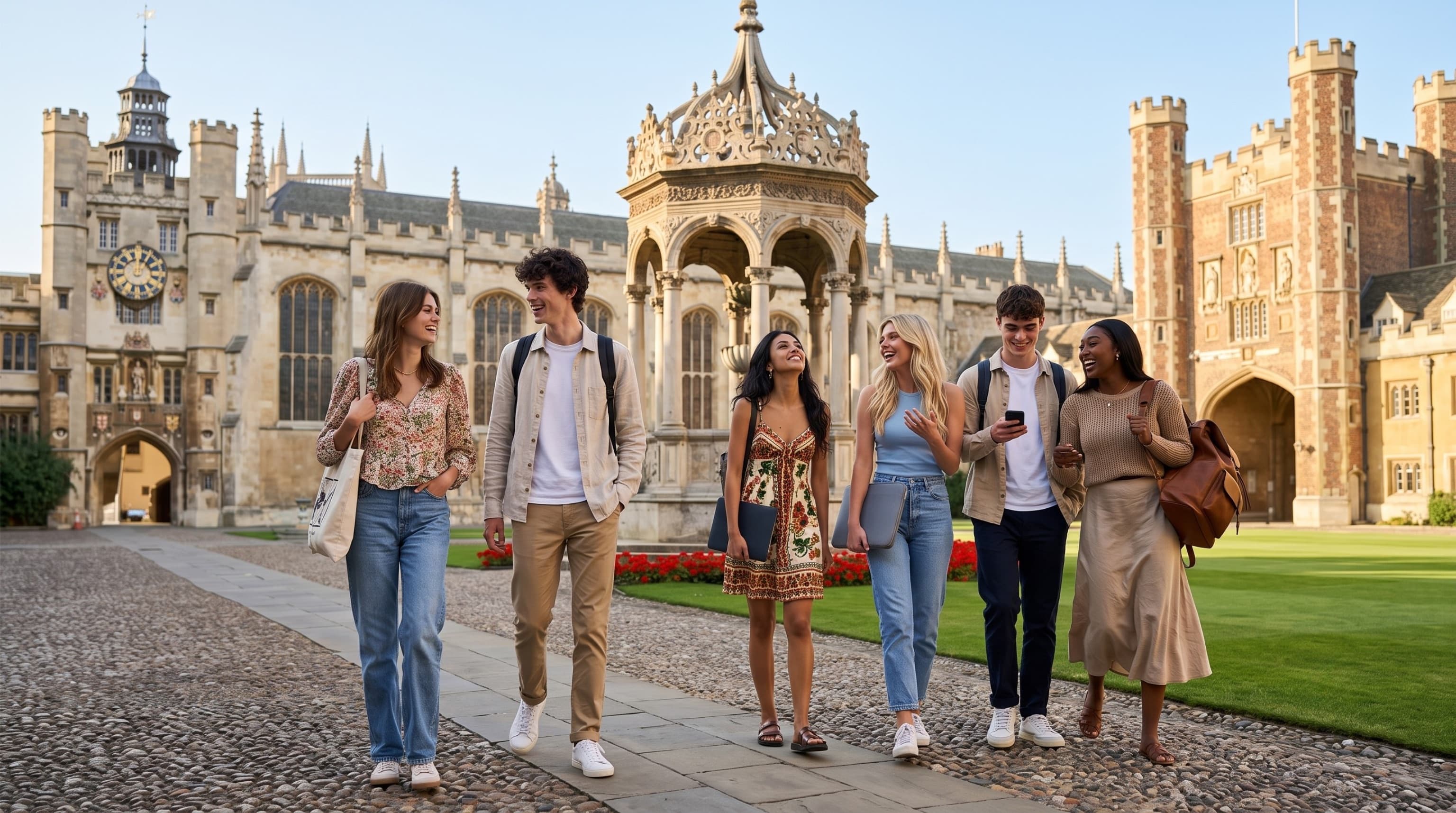 Equedu students on a university campus